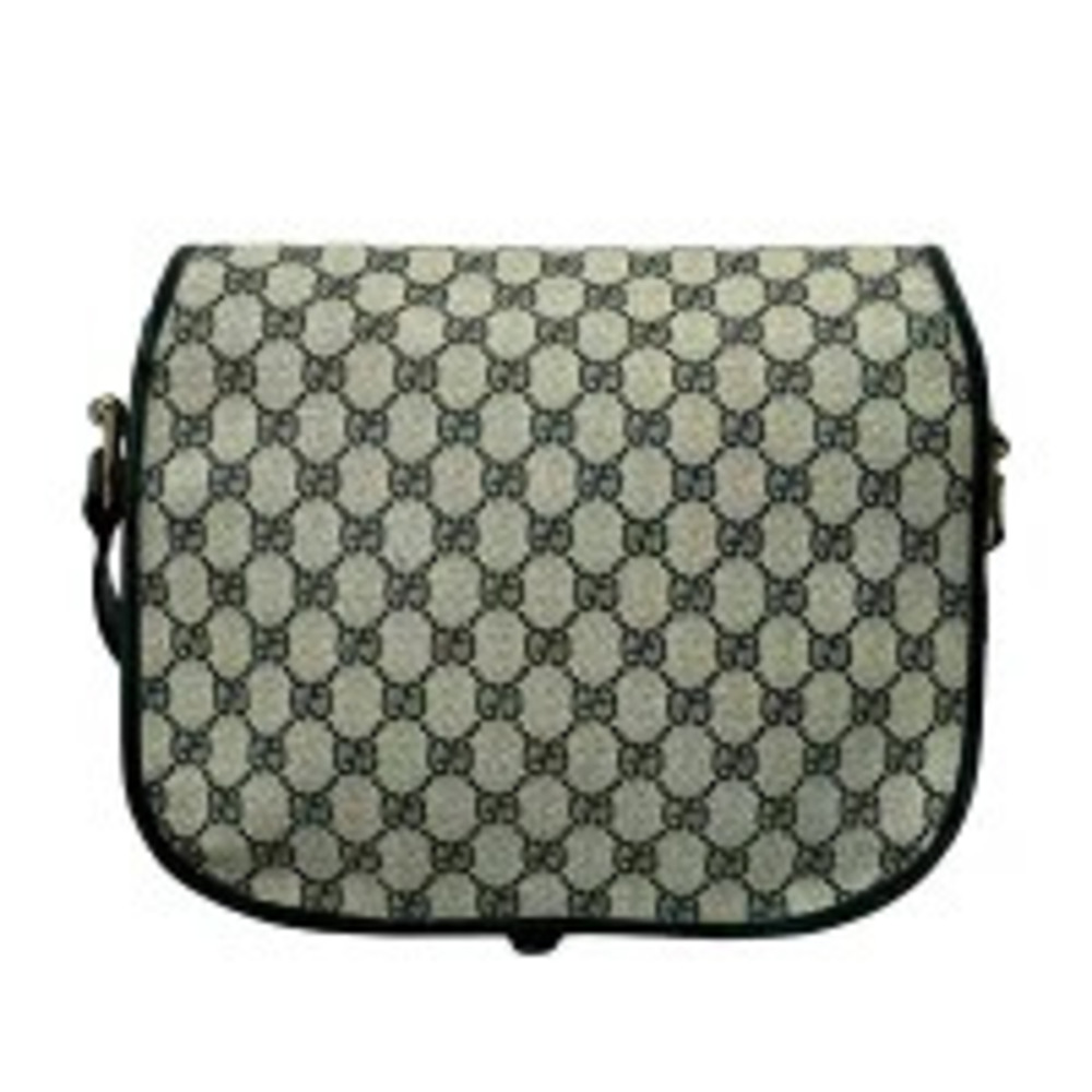 GUCCI Sherry Horsebit Leather Shoulder Bag Navy Blue - Picture 3 of 10